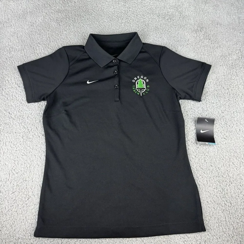 Oregon Track Club Polo‎ Athletic polo Shirt Team Nike Dri Fit Otc Women's Small